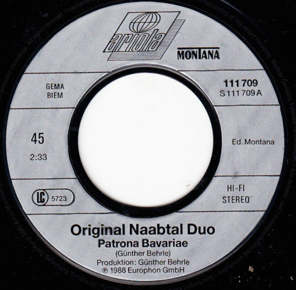 Original Naabtal Duo : Patrona Bavariae (7", Single)