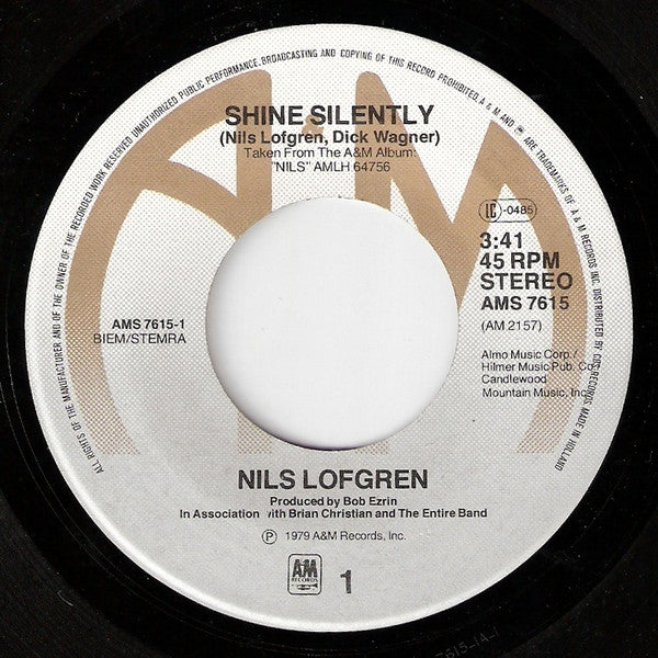 Nils Lofgren : Shine Silently (7", Single)
