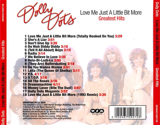 Dolly Dots : Love Me Just A Little Bit More (Greatest Hits) (CD, Comp)