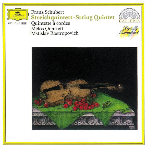 Franz Schubert - Melos Quartett · Mstislav Rostropovich : Streichquintett = String Quintet = Quintette A Cordes (CD, Album, RE, RM)