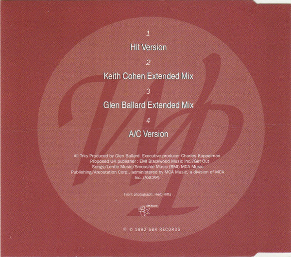 Wilson Phillips : Give It Up (CD, Maxi)