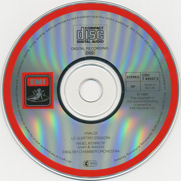 Antonio Vivaldi - Nigel Kennedy, English Chamber Orchestra : The Four Seasons = Le Quattro Stagioni = Die Vier Jahreszeiten = Les Quatre Saisons (CD, Album)