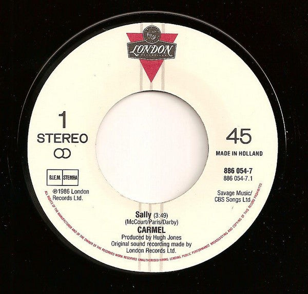 Carmel (2) : Sally (7", Single)