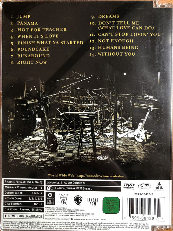 Van Halen : Video Hits Volume 1 (DVD-V, Sup)