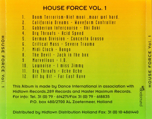 Various : House Force Vol. 1 (CD, Comp)