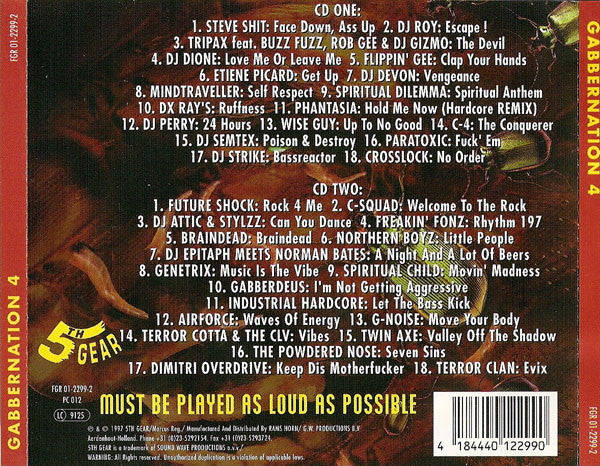 Various : Gabber Nation 4 (2xCD, Comp)