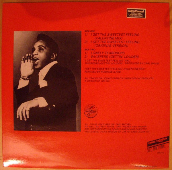 Jackie Wilson : I Get The Sweetest Feeling (12")