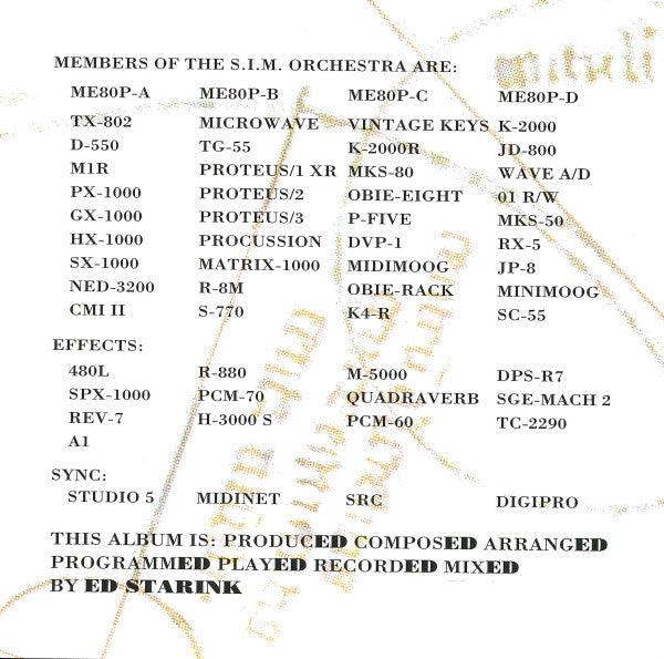 Ed Starink : The Synthfony Album (CD, Album)