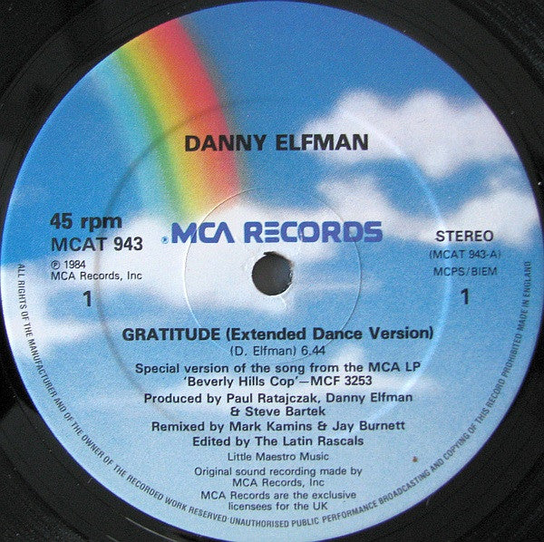 Danny Elfman : Gratitude (12", Single)