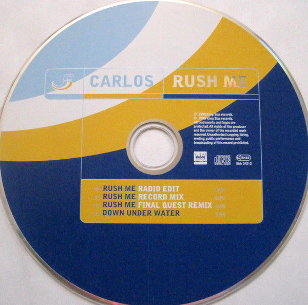 Carlos : Rush Me (CD, Maxi)