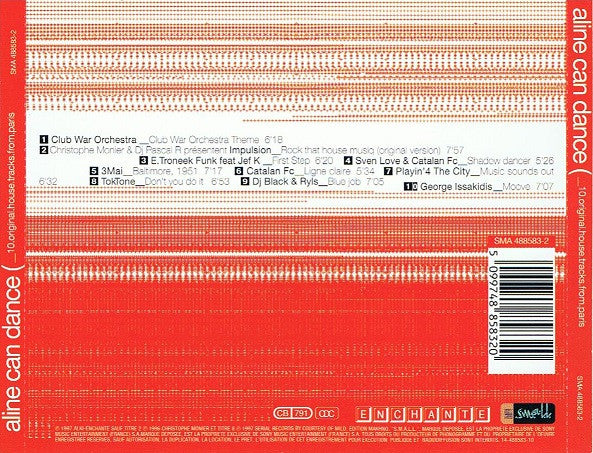 Various : Aline Can Dance _10.original.house.tracks.from.paris (CD, Comp)