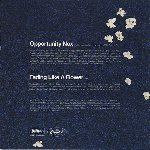 Roxette : Opportunity Nox (CD, Single, Promo)