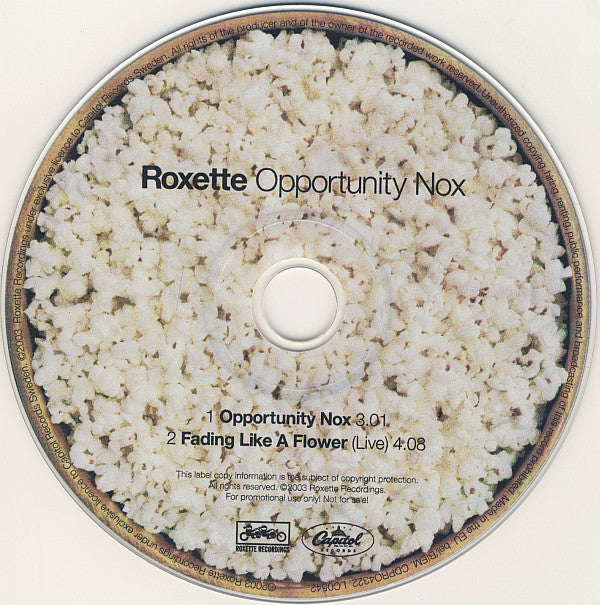 Roxette : Opportunity Nox (CD, Single, Promo)