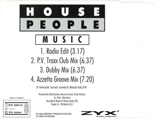 House People (2) : Music (CD, Maxi)