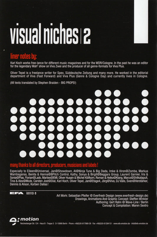 Various : Visual Niches 2 - Extraordinary Music Videos (DVD-V, NTSC)