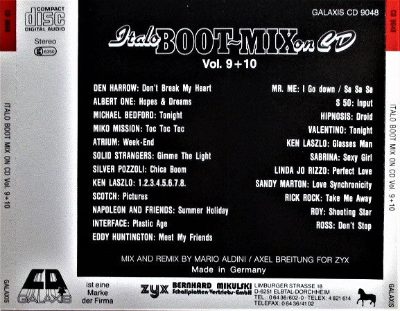 Various : Italo Boot-Mix On CD Vol. 9 +10 (CD, Mixed)