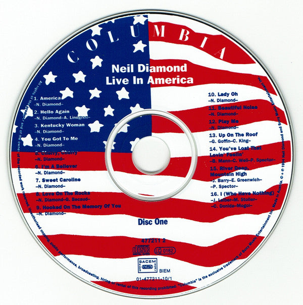 Neil Diamond : Live In America - In The Round Tour (1991-1993) (2xCD, Album)