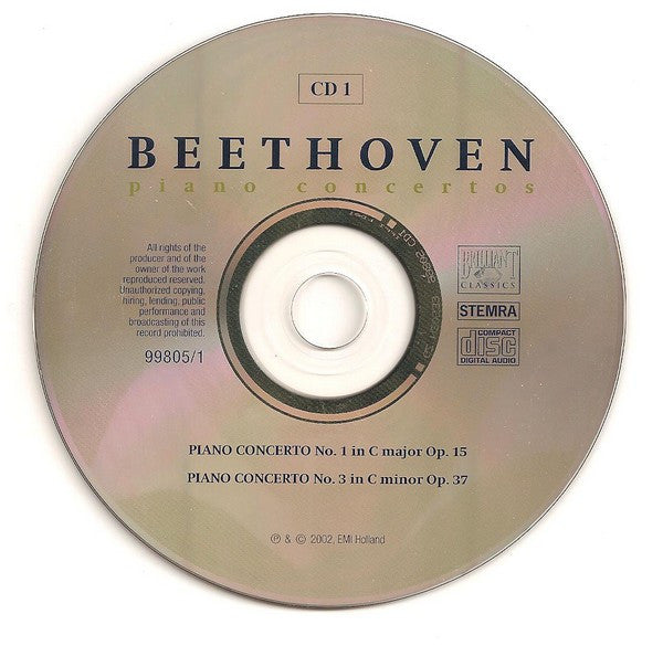 Ludwig van Beethoven, Christian Zacharias, Staatskapelle Dresden, Hans Vonk : Piano Concertos - Triple Concerto (3xCD, Album + Box)