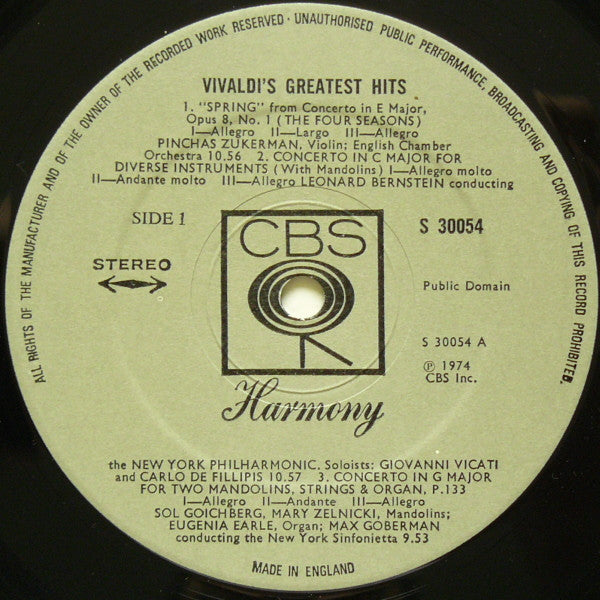 Antonio Vivaldi : Greatest Hits (LP, Comp)