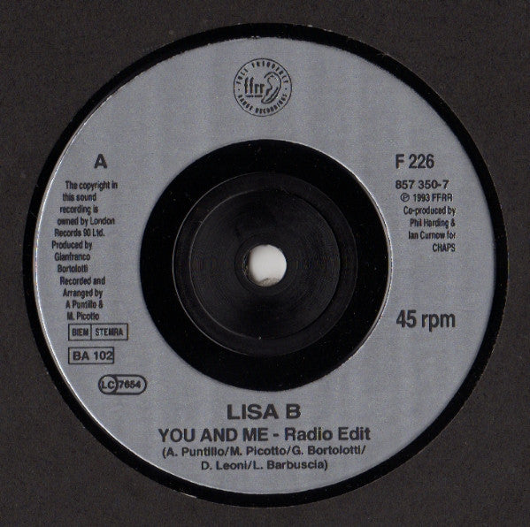 Lisa B : You & Me (7")