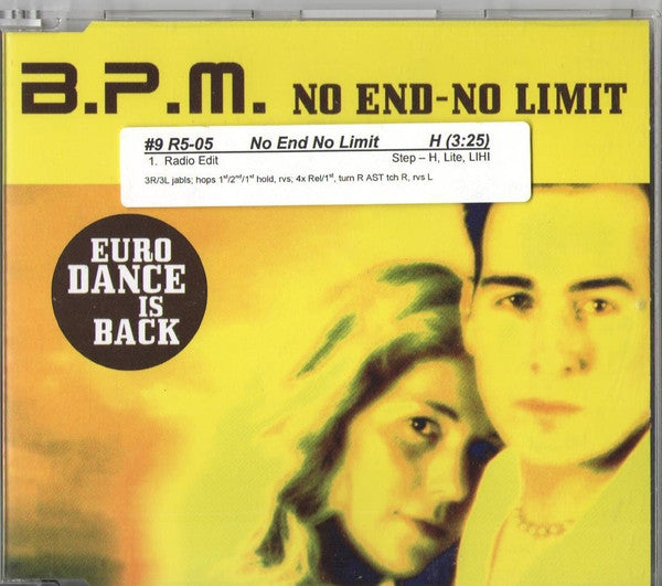 B.P.M. (4) : No End-No Limit (CD, Promo)