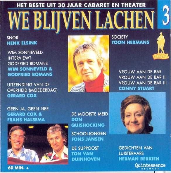 Various : We Blijven Lachen 3 (CD, Comp)