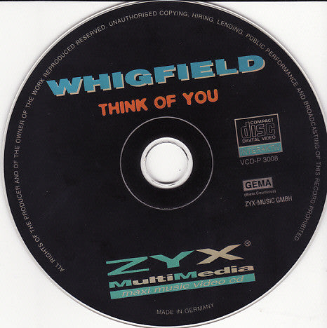 Whigfield : Think Of You (VCD)