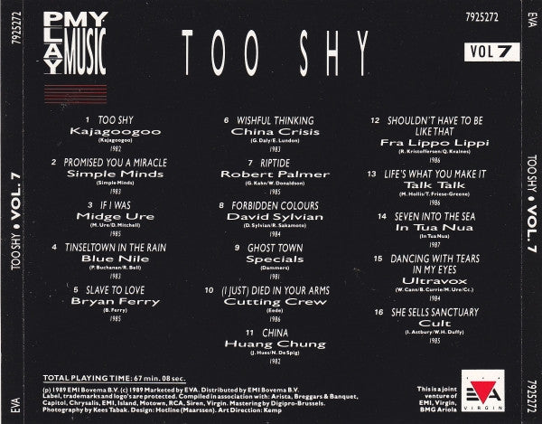 Various : Play My Music Vol 7  - Too Shy (CD, Comp)