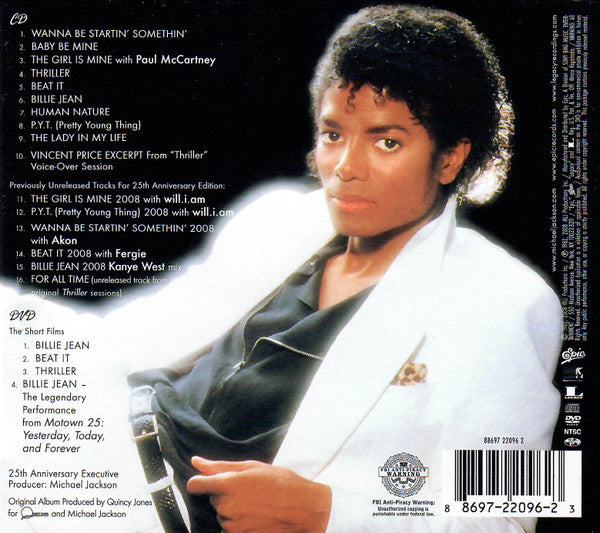 Michael Jackson : Thriller 25 (CD, Album, RE, RM + DVD-V, NTSC + Dig)