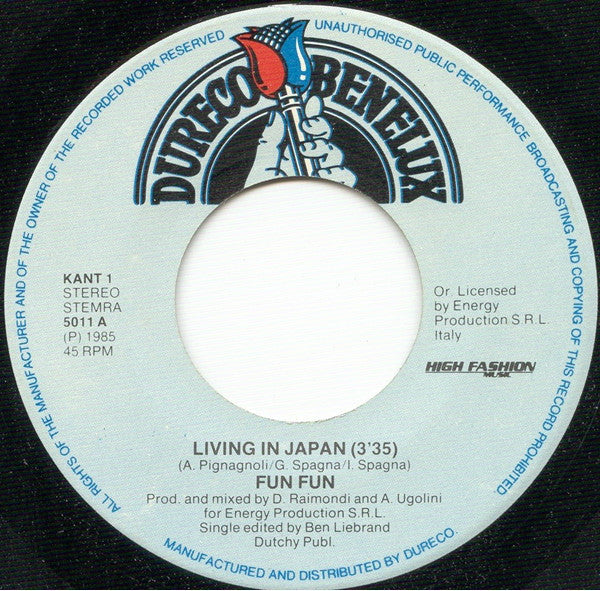 Fun Fun : Living In Japan (7", Single)
