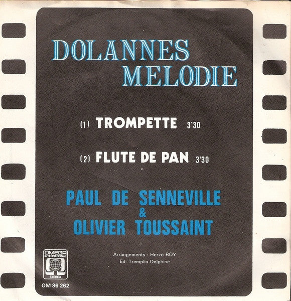 Paul de Senneville & Olivier Toussaint : Dolannes Melodie (7", Single, Blu)