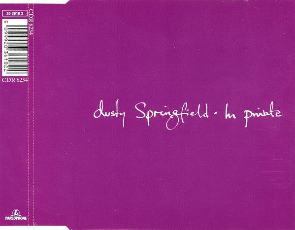 Dusty Springfield : In Private (CD, Single)