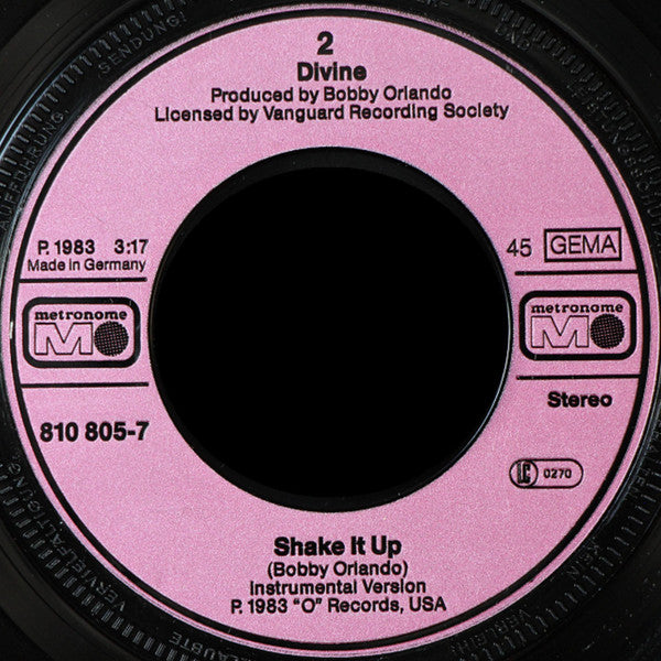Divine : Shake It Up (7", Single)
