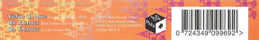 Erasure : Oh L'Amour (DVD-V, Single, PAL, Dol)