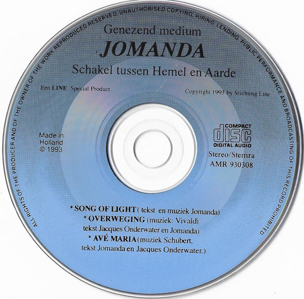 Jomanda (2) : Song Of Light / Avé Maria (CD, EP)