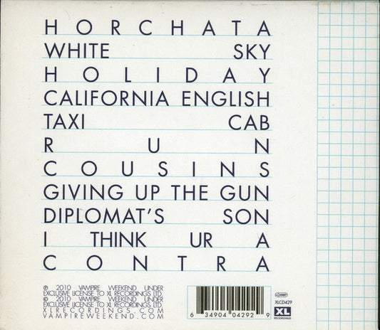Vampire Weekend : Contra (CD, Album)