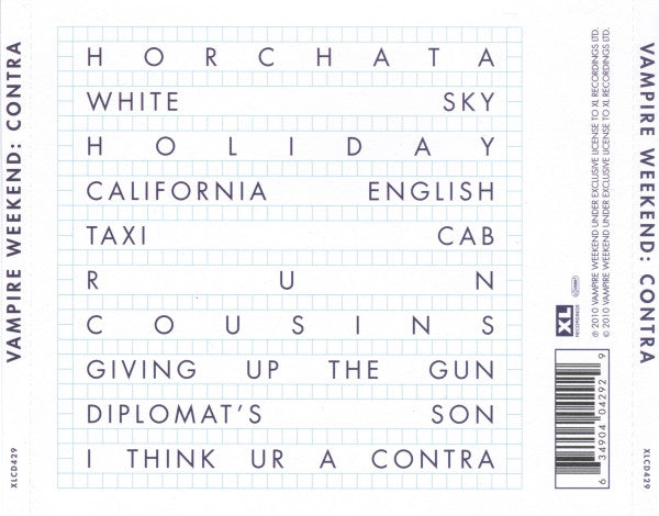 Vampire Weekend : Contra (CD, Album)