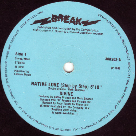 Divine : Native Love (Step By Step) (12")