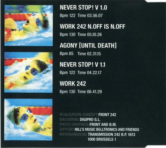 Front 242 : Never Stop! (CD, Single)
