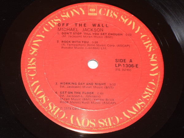 Michael Jackson : Off The Wall (LP, Album)