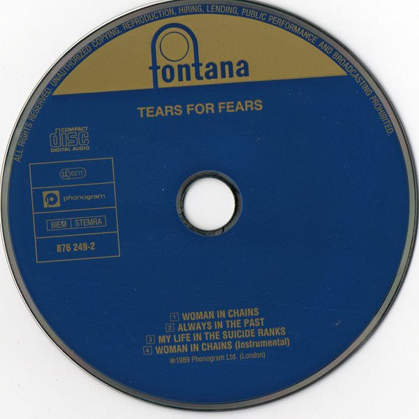 Tears For Fears : Woman In Chains (CD, Single)