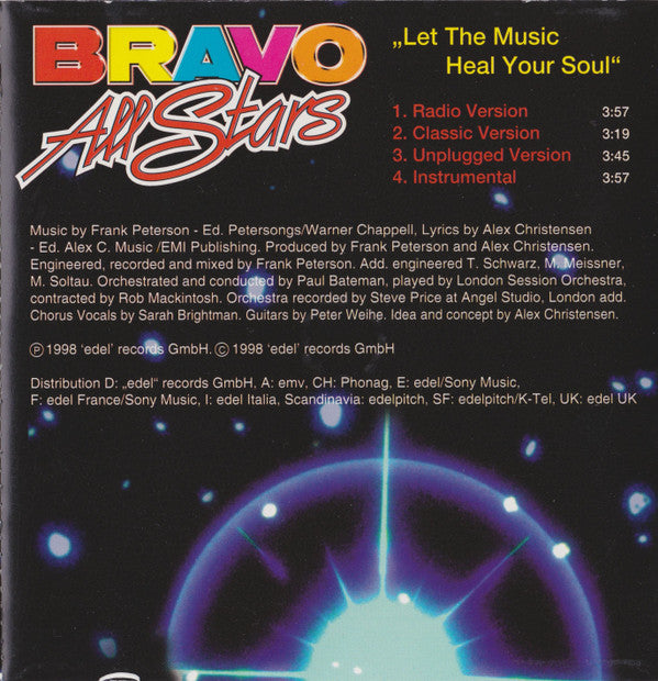 Bravo All Stars : Let The Music Heal Your Soul (CD, Maxi)