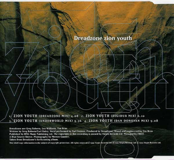 Dreadzone : Zion Youth (CD, Single)