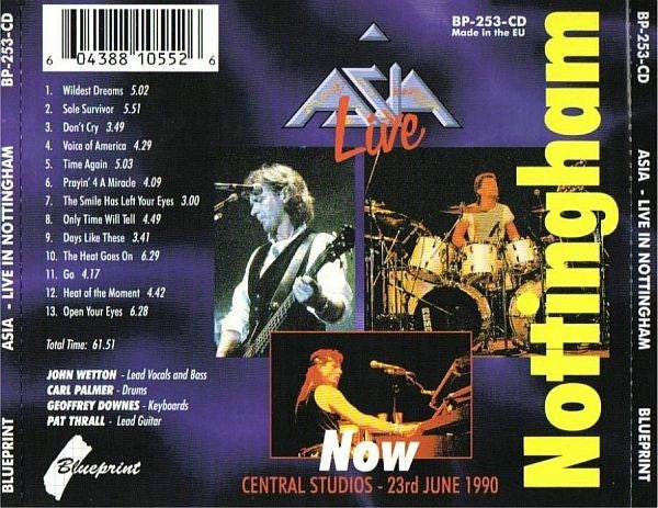 Asia (2) : Live In Nottingham (CD, Album)