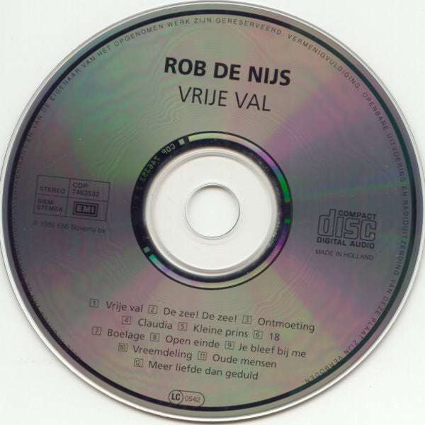 Rob De Nijs : Vrije Val (CD, Album)