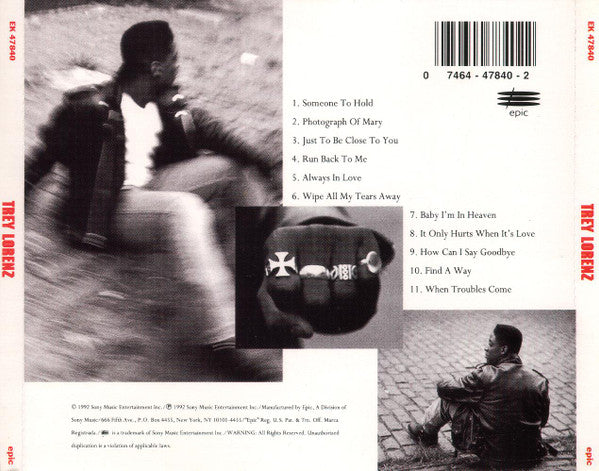 Trey Lorenz : Trey Lorenz (CD, Album, Pit)