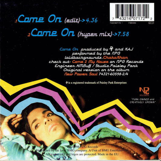The New Power Generation : Come On (CD, Single, Car)
