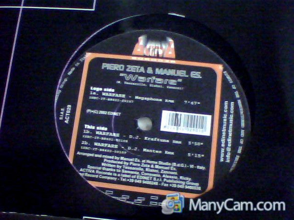 Piero Zeta & Manuel Es : Warfare (12")