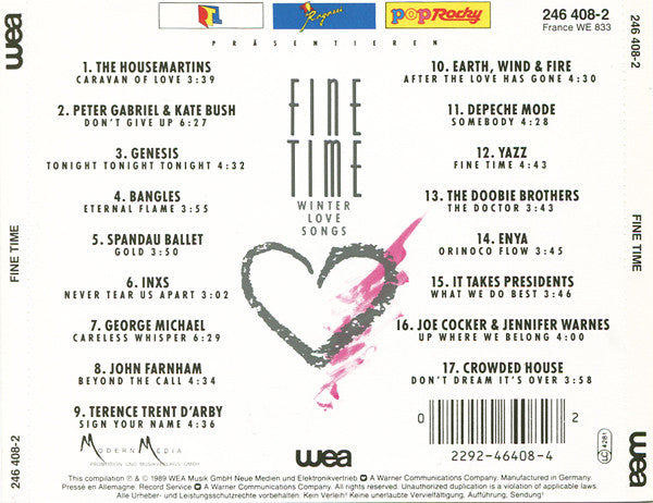 Various : Fine Time (Winter Love Songs) (CD, Comp)