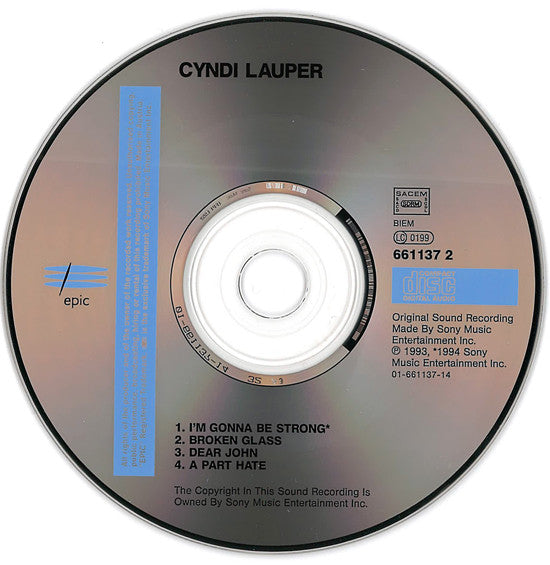 Cyndi Lauper : I'm Gonna Be Strong (CD, Maxi)